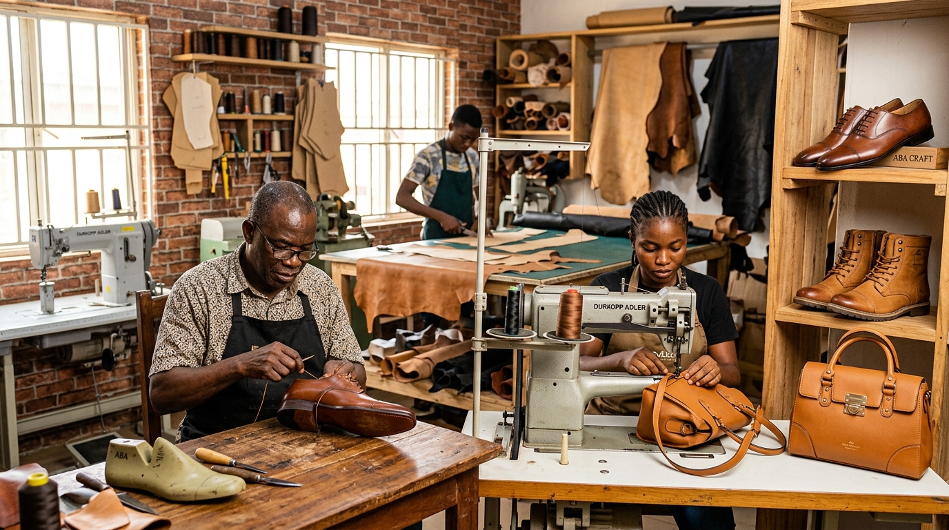 Artisanal Footwear Craftsmanship in Aba Ariaria